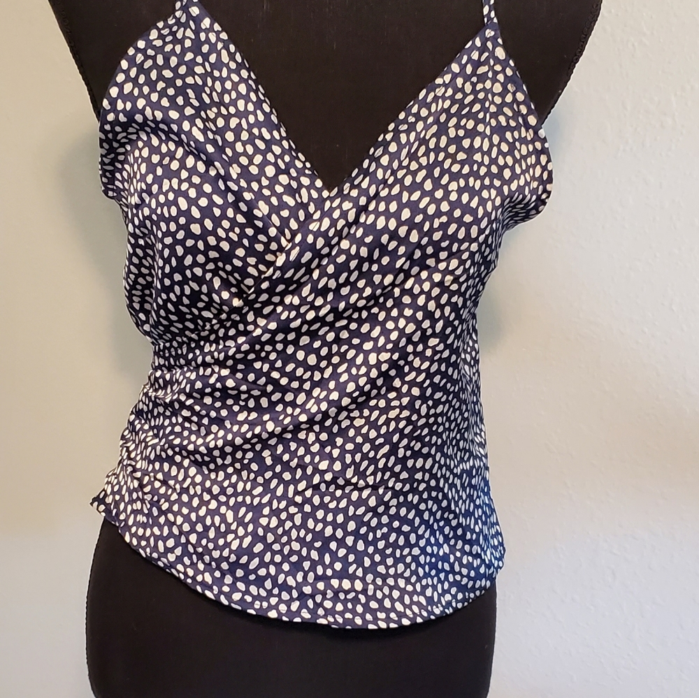 Blu PepperTie Cropped Spaghetti strap blouse